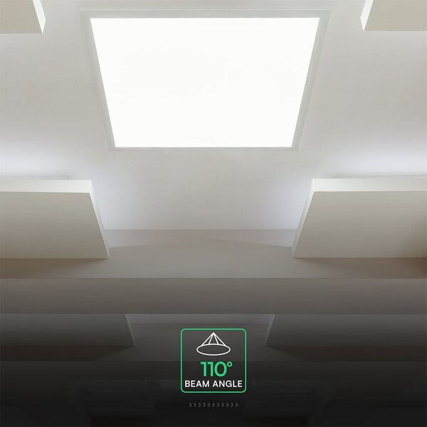 V-TAC süllyeszthető Back-Lit 40W LED panel, állítható színhőmérséklet, 60x60 cm, 120Lm/W - SKU 24324