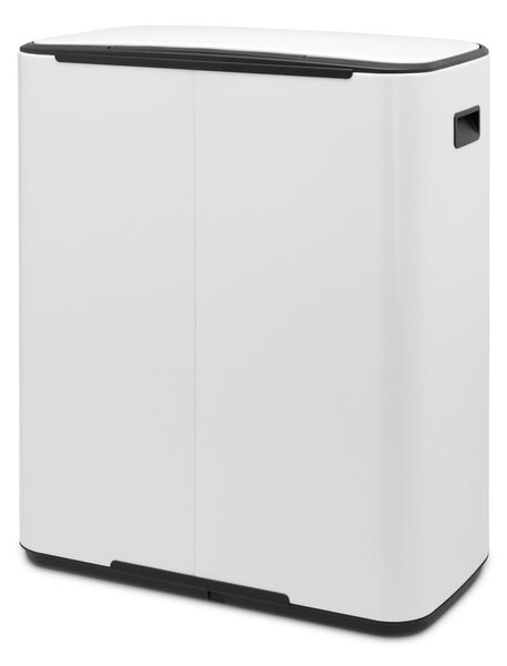 Fehér acél szelektív pedálos szemetes 60 l Bo – Brabantia