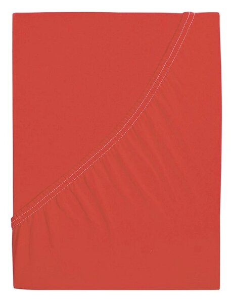 Jersey lepedő ALVORA 90x200 cm piros