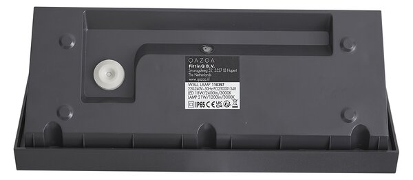 Modern kültéri fali lámpa sötétszürke LED-del IP65 - Marek