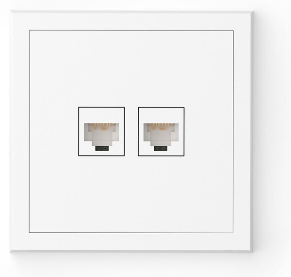 Commel csatlakozóaljzat RJ45, CAT6 süllyesztett fehér