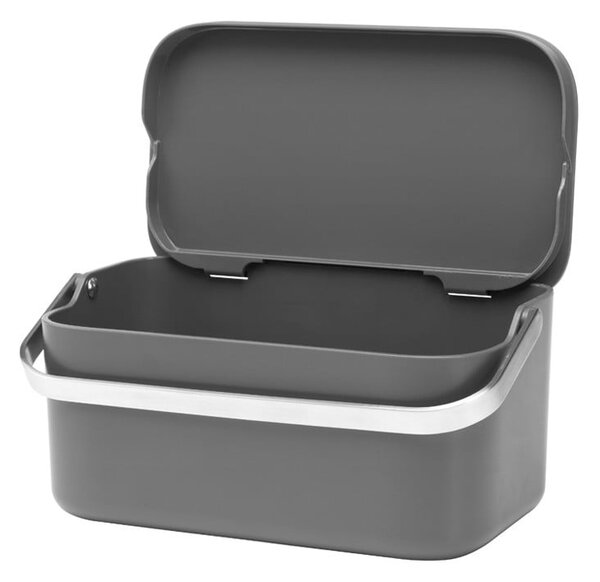 Sötétszürke komposztálható hulladék gyűjtő 1,8 l SinkSide – Brabantia