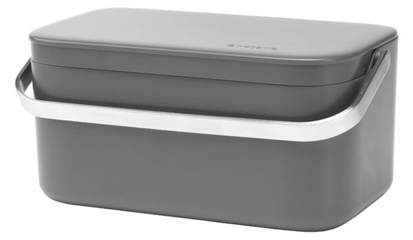 Sötétszürke komposztálható hulladék gyűjtő 1,8 l SinkSide – Brabantia