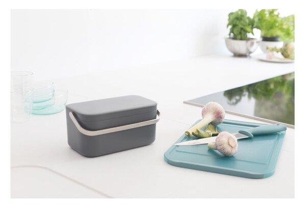 Sötétszürke komposztálható hulladék gyűjtő 1,8 l SinkSide – Brabantia
