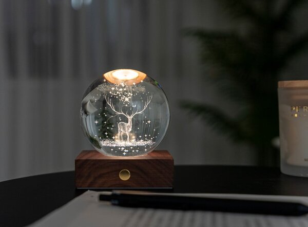 Sötétbarna USB fénydekoráció Amber – Gingko