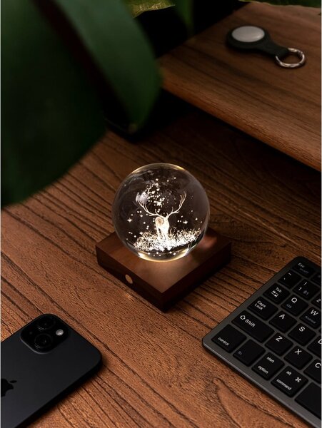 Sötétbarna USB fénydekoráció Amber – Gingko