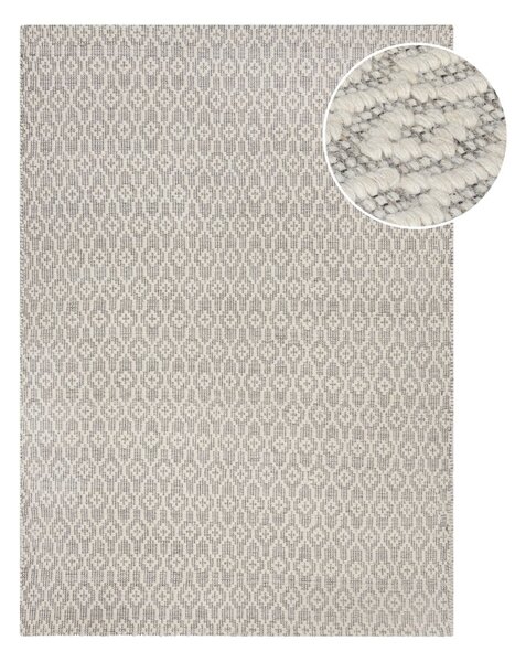 Dream szürke-bézs gyapjú szőnyeg, 120 x 170 cm - Flair Rugs