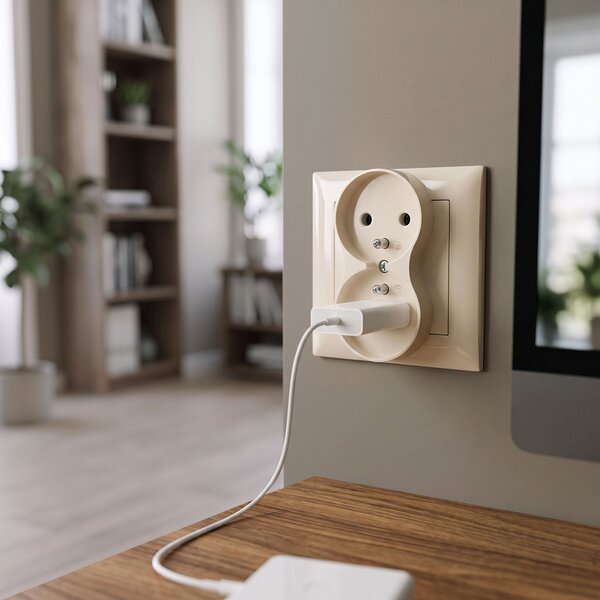 Dupla aljzat földeléssel OSTE JNH002-G Beige
