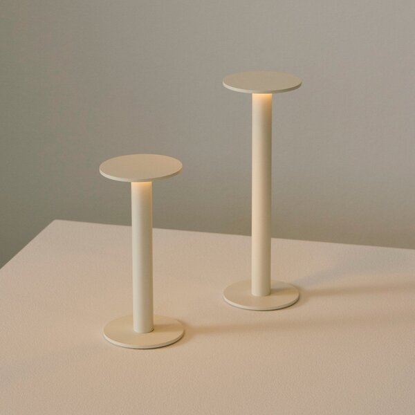 Kültéri Lámpa HAY, HOST PORTABLE, dimmable, Bézs, Nappali, Alumínium, Modern
