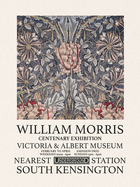 Festmény reprodukció Honeysuckle (Special Edition) - William Morris, (30 x 40 cm)