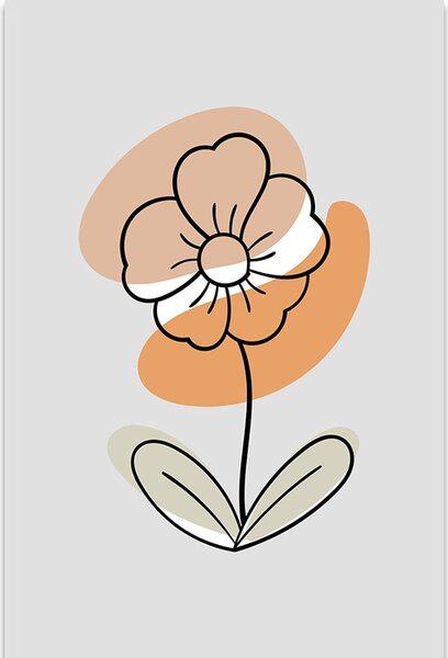 Minimalista virág No4