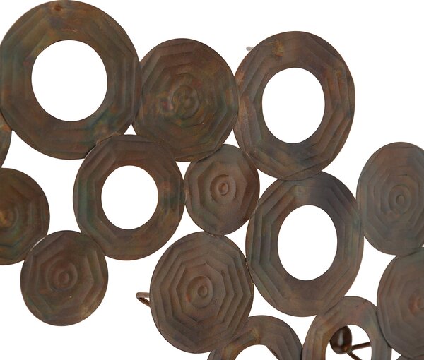 Art Deco fali lámpa réz 77 cm - Circles