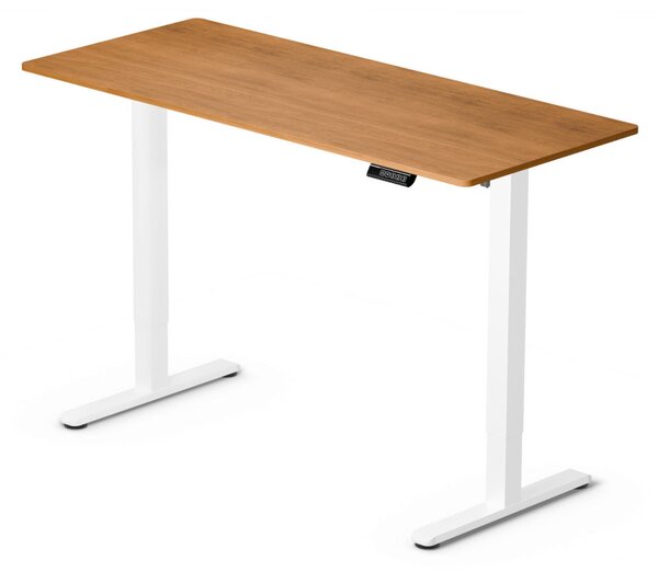 Elektromosan állítható magasságú íróasztal - 140x60cm arany tölgy ülő-/állómunkához - LVN System Lite LV1718
