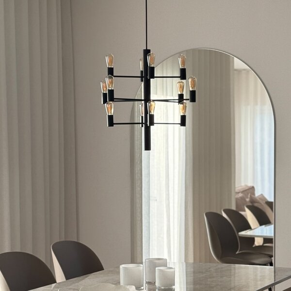 Manola 12 Csillár Black Dimmable LED - Herstal