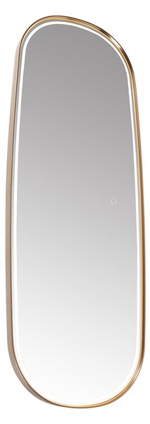 Modern fürdőszobai tükör rózsaszín arany, LED-del szabályozható - Geraldien