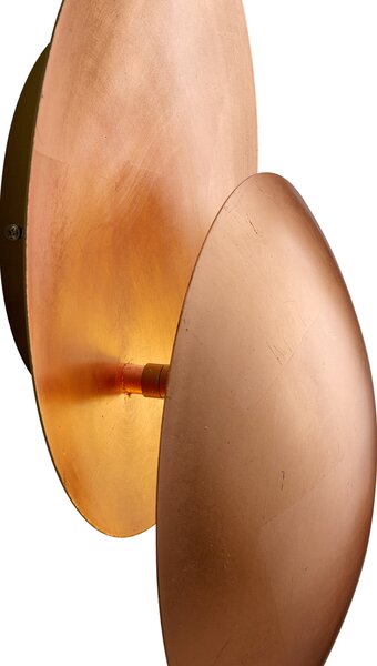 Modern réz fali lámpa 34,5 cm 2-lámpás - Sunrise