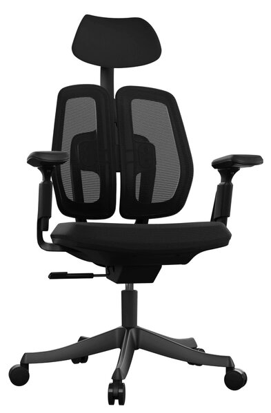 Ergonomikus irodai szék Liftor Active, fekete (textil + háló)