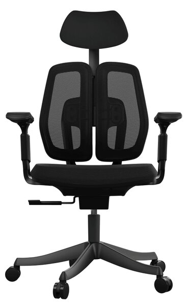 Ergonomikus irodai szék Liftor Active, fekete (textil + háló)