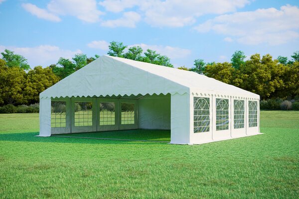 Party sátor 8x8 m PRÉMIUM - tűzálló szín fehér