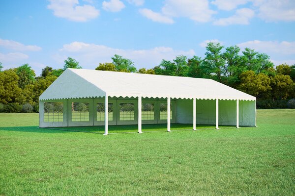 Party sátor 8x12 m PRÉMIUM - tűzálló szín fehér
