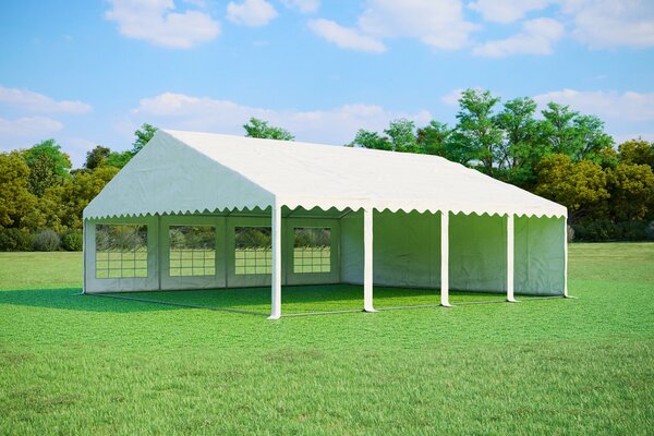 Party sátor 8x8 m PRÉMIUM - tűzálló szín fehér