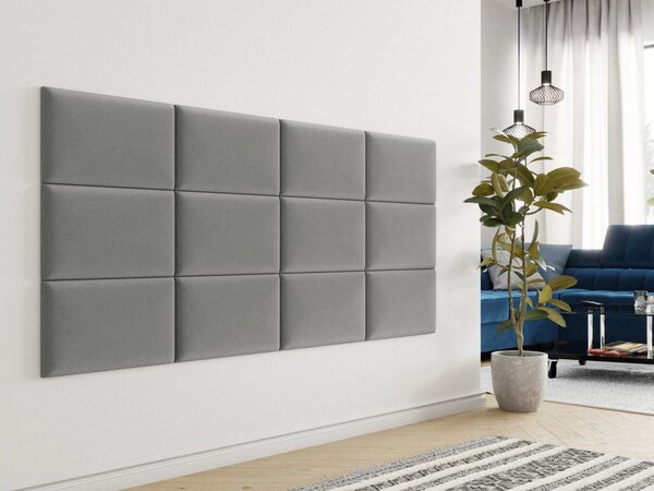 PAG kárpitozott falpanel 50x30 - szürke