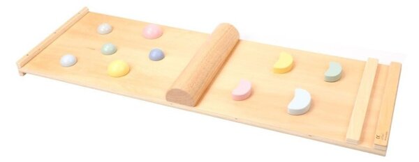 MONTY fa Pikler-háromszög, 59 cm, Montessori deszkával, többszínű ELIS design