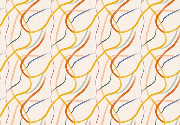 Fotótapéta - Minimalista színes vonalak (147x102 cm)