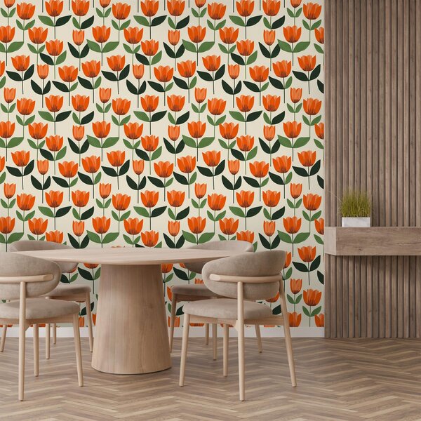 Fotótapéta - Minta tulipánokkal (147x102 cm)