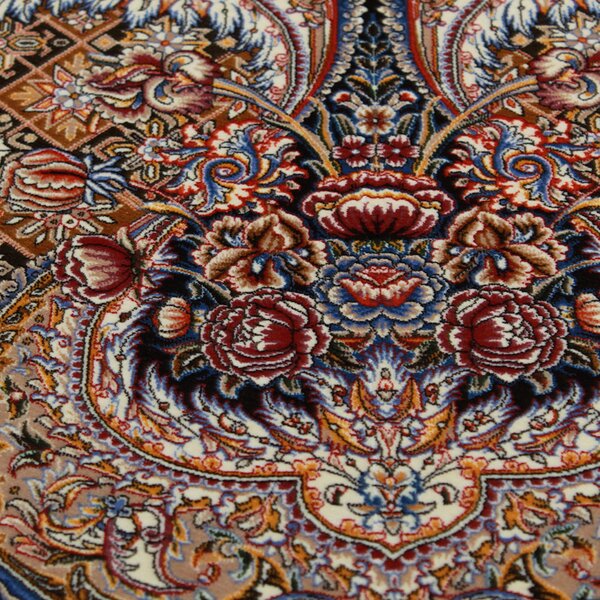 Selyem szőnyeg Paniz barna 150x225 iráni viszkóz selyem szőnyeg