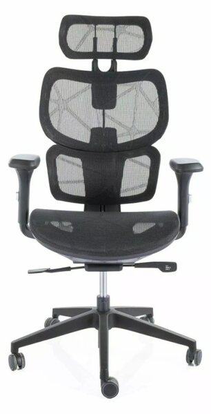 Devon Ergonomikus Hálós Forgószék Fekete Multiblock