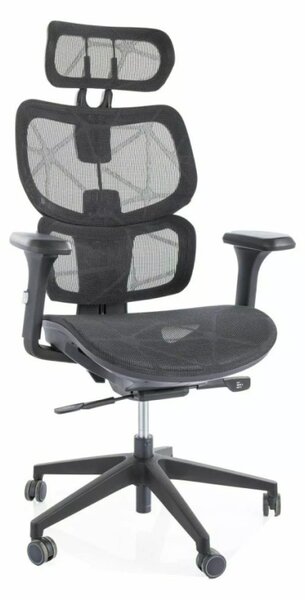 Devon Ergonomikus Hálós Forgószék Fekete Multiblock