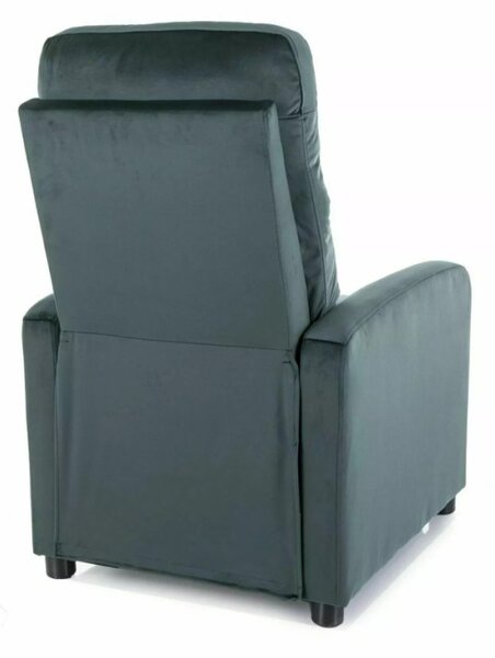 Otus Velvet Kihúzható Bársony Relax Fotel Zöld