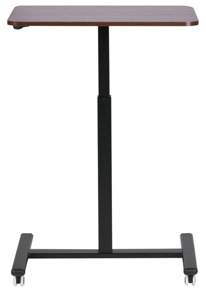 Manuálisan állítható laptop állvány ACADEMIA Sötétbarna 65 cm 48 cm kerekekkel