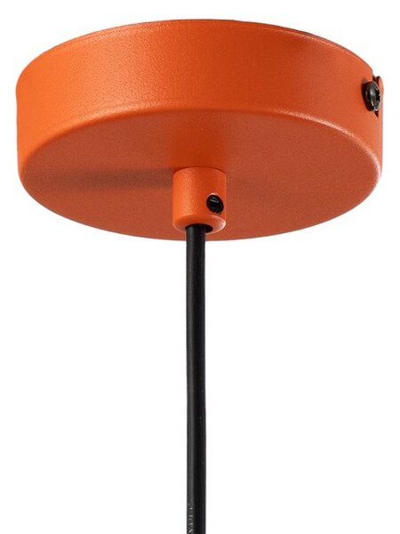 Luminex Plato lógó világítás, narancssárga, fém, Ø 38 cm, E27, dimmelhető, Sárga / narancssárga, Nappali / Étkező, fém, Modern
