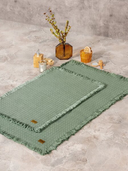 Fürdőszobaszőnyeg Szett (2 db) Bath Rug - Zöld