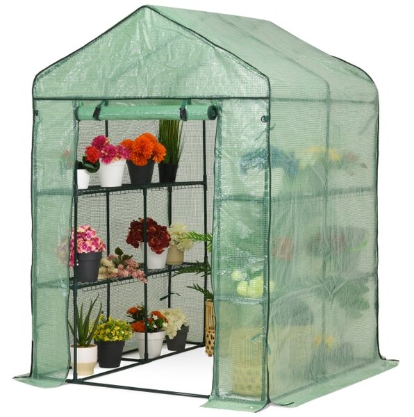 Garden Point 1,4 x 1,4 x 2 m-es mini fóliaalagút, zöld