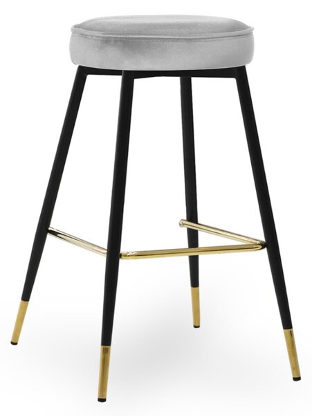 CIRCO M Kárpitozott Bárszék Fém Szürke 60cm