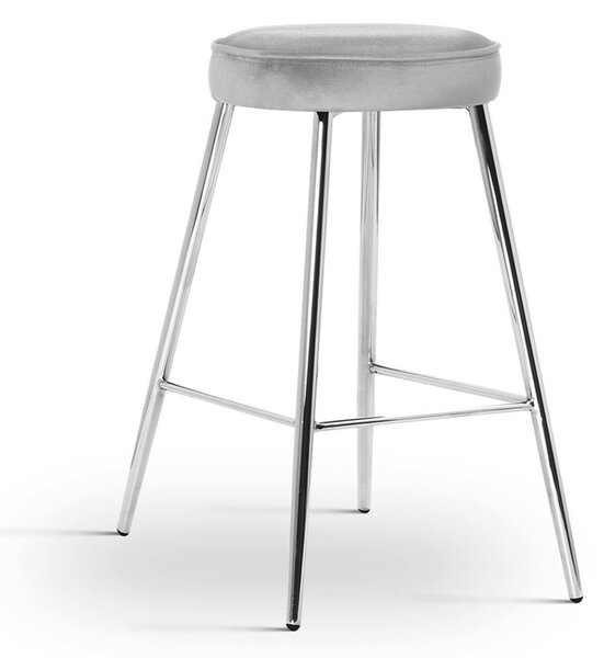 CIRCO M Kárpitozott Bárszék Fém Szürke 60cm