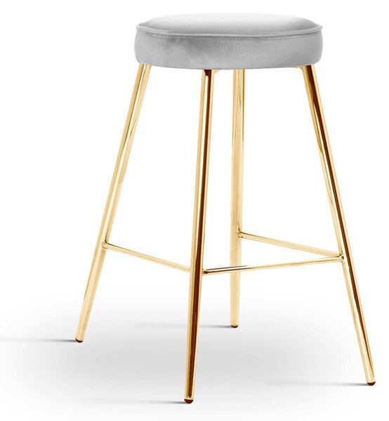 CIRCO M Kárpitozott Bárszék Fém Szürke 60cm
