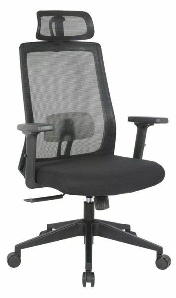 Q-058 Ergonomikus Hálós Forgószék Fekete Multiblock