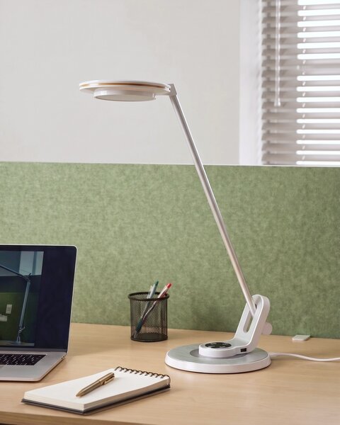 LED asztali lámpa CORVUS Dimmer funkcióval Fém Fehér/ezüst