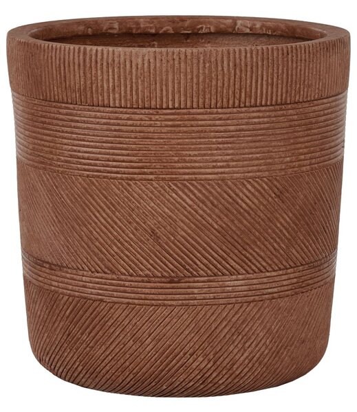 Virágcserép VOULA 36 cm Aranybarna