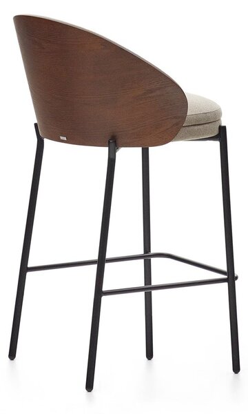 Barna-bézs bárszék (ülésmagasság 65 cm) Eamy – Kave Home