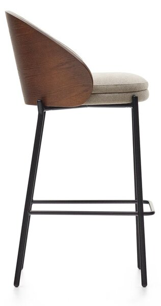 Barna-bézs bárszék (ülésmagasság 65 cm) Eamy – Kave Home