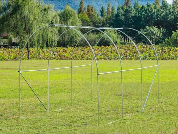 Fólia Alagút Kerti Üvegház 2x3 6 m2 Zöld Zöldségkeret 21377