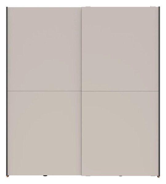 Gardróbszekrény Nudali 102, Laminált forgácslap, 191x170x59cm, Kasmír, Artisan tölgy