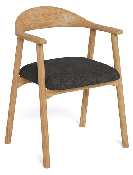 Szék Norsica 1093, 75x57x53cm, Sötétszürke, Tölgy