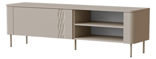 TV-állvány Tortesi 102, Közepes sűrűségű farostlemez, Laminált forgácslap, 49x160x41cm, Kasmír