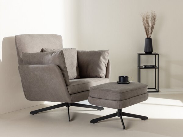 Fotel Dallas 4783, Kárpit, 93x96x85cm, Szürke